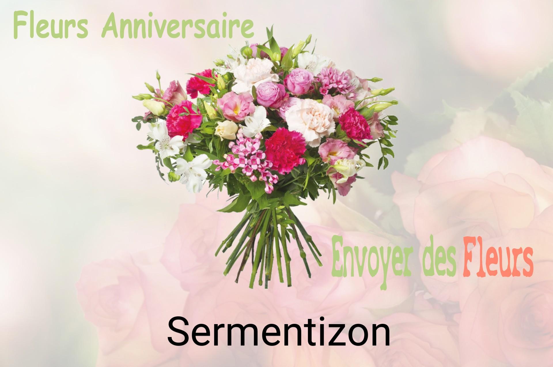 Bouquet de fleurs d’anniversaire livré à Sermentizon
